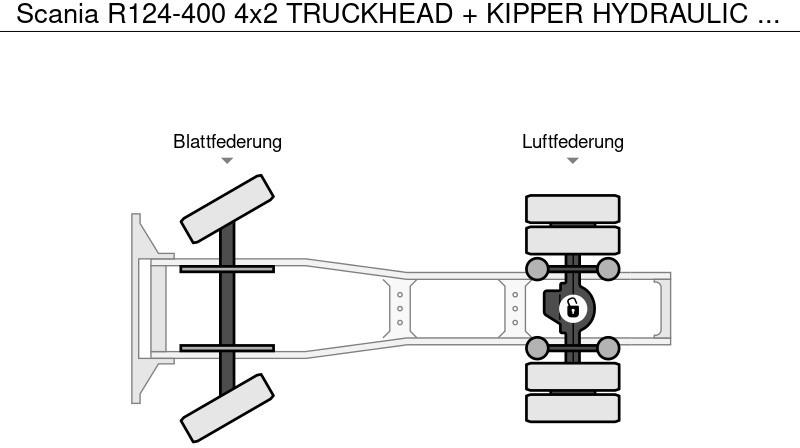Тягач Scania R124-400 4x2 TRUCKHEAD + KIPPER HYDRAULIC + AIRO + RETARDER: фото 17