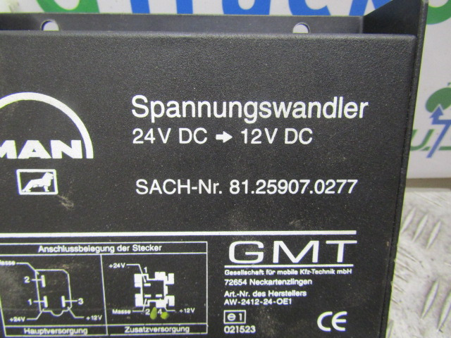 MAN TGM/TGL VOLTAGE DROPPER 24-12V P/NO 81.25907.0277 - Электрическая система для Грузовиков: фото 2 MAN TGM/TGL VOLTAGE DROPPER 24-12V P/NO 81.25907.0277 - Электрическая система для Грузовиков: фото 2