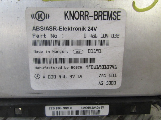 MERCEDES ATEGO ABS / ESR ECU P/NO A000 446 3714 - Блок управления для Грузовиков: фото 2 MERCEDES ATEGO ABS / ESR ECU P/NO A000 446 3714 - Блок управления для Грузовиков: фото 2