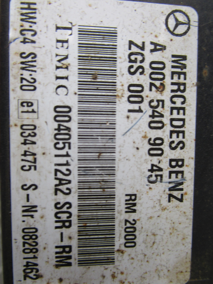 MERCEDES AXOR SCR CONTROL UNIT P/NO A0025409045 - Электрическая система для Грузовиков: фото 2 MERCEDES AXOR SCR CONTROL UNIT P/NO A0025409045 - Электрическая система для Грузовиков: фото 2