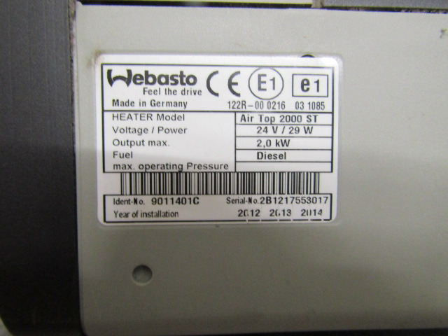 WEBASTO ST2000 AIR DROP NIGHT HEATER ALSO 2000S & LARGE CHOICE AVAILABLE - Кабина и интерьер для Грузовиков: фото 3 WEBASTO ST2000 AIR DROP NIGHT HEATER ALSO 2000S & LARGE CHOICE AVAILABLE - Кабина и интерьер для Грузовиков: фото 3