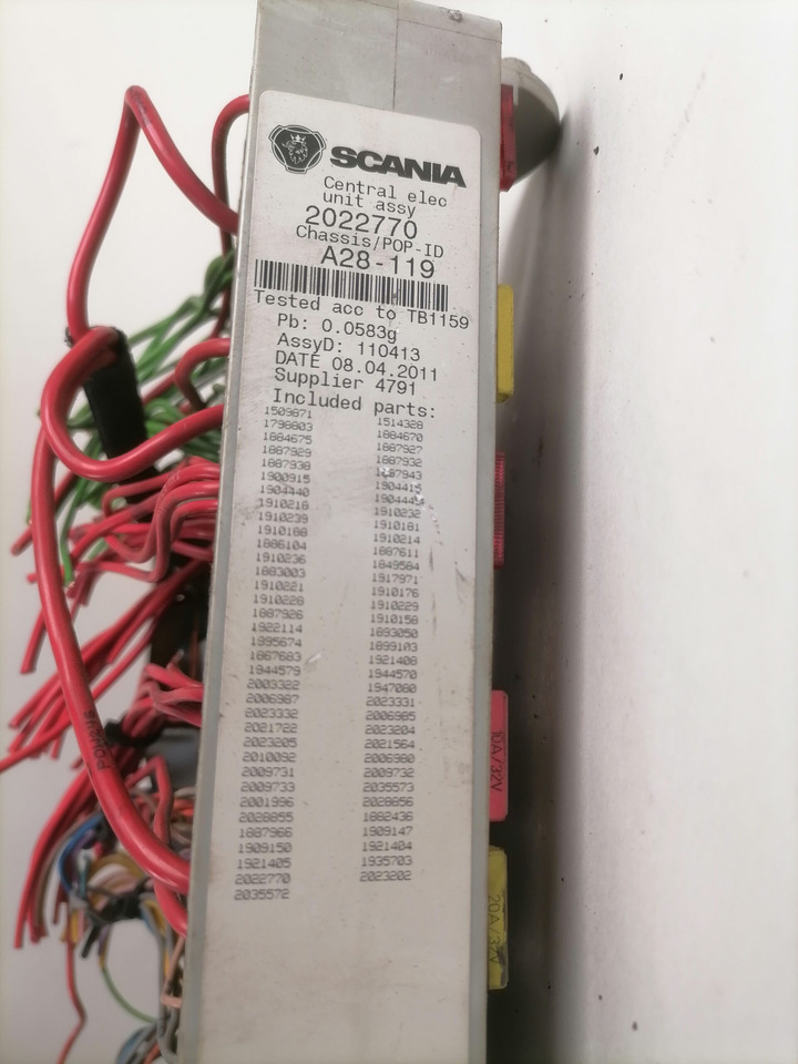 Scania Central electric unit 2022770 - Предохранитель для Грузовиков: фото 2 Scania Central electric unit 2022770 - Предохранитель для Грузовиков: фото 2