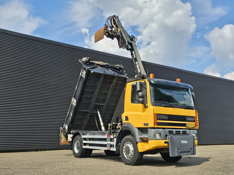 DAF CF 75.250 4X4 / HIAB CRANE + TIPPER / MANUAL / SPRING - Самосвал, Автоманипулятор: фото 4 DAF CF 75.250 4X4 / HIAB CRANE + TIPPER / MANUAL / SPRING - Самосвал, Автоманипулятор: фото 4