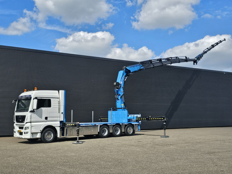 MAN TGX 35.480 8x4-4 / HMF 85 t/m + JIB / WINCH - Грузовик бортовой/ Платформа, Автоманипулятор: фото 1 MAN TGX 35.480 8x4-4 / HMF 85 t/m + JIB / WINCH - Грузовик бортовой/ Платформа, Автоманипулятор: фото 1