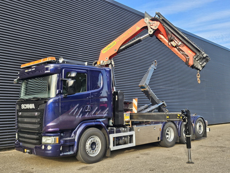 Scania G490 8x4*4 / PALFINGER CRANE + HOOKLIFT - Крюковой мультилифт, Автоманипулятор: фото 4 Scania G490 8x4*4 / PALFINGER CRANE + HOOKLIFT - Крюковой мультилифт, Автоманипулятор: фото 4