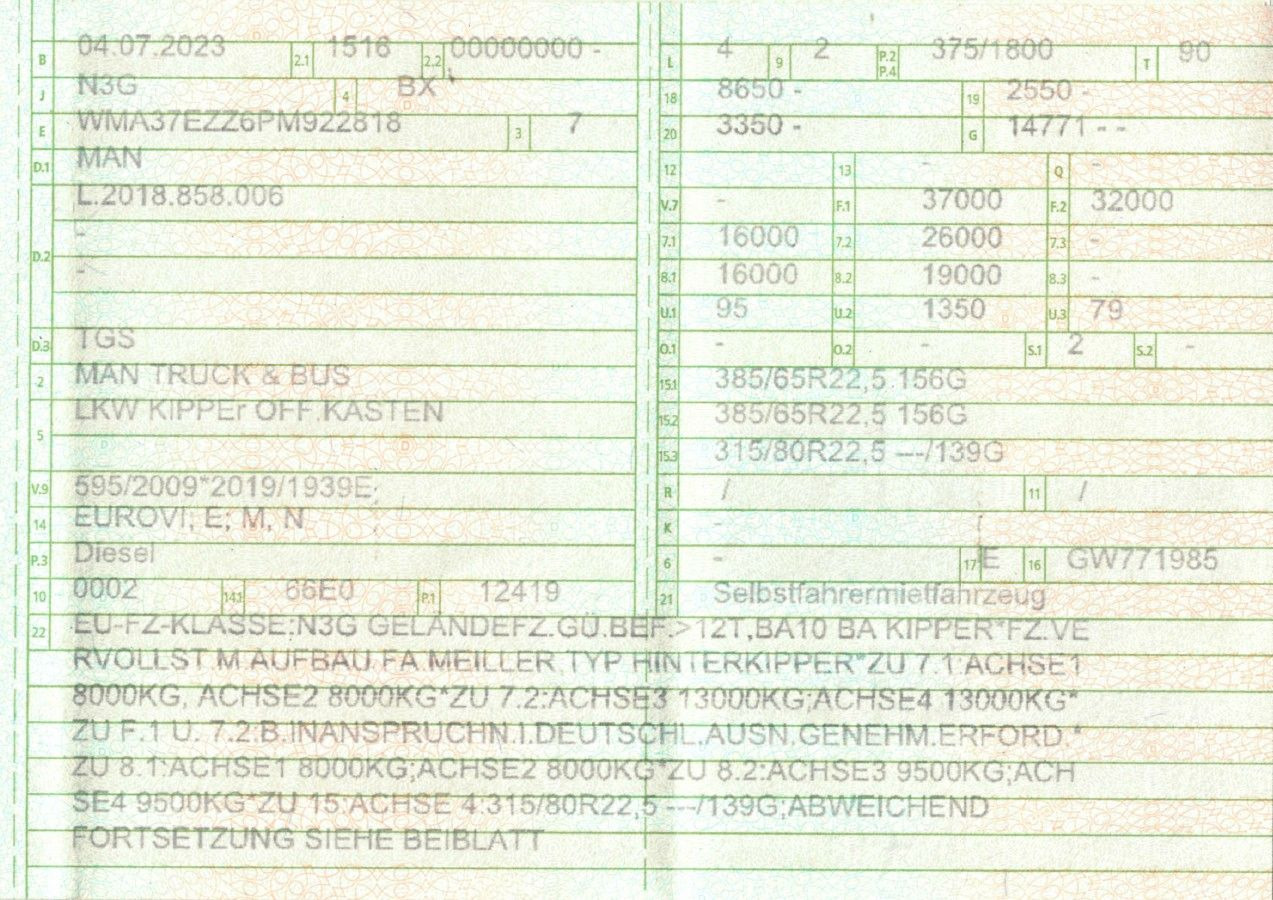 MAN 35.510 TGS | Meiller Thermo | E-Verdeck | TOP - Самосвал: фото 2 MAN 35.510 TGS | Meiller Thermo | E-Verdeck | TOP - Самосвал: фото 2