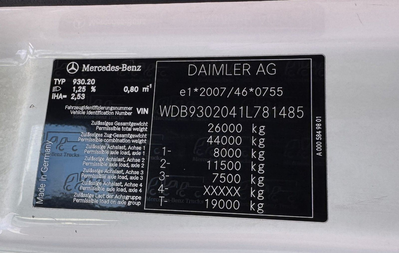 Mercedes-Benz 2541 6X2 Pritsche mit Kran Atlas 135 E2 Funk - Автоманипулятор: фото 2 Mercedes-Benz 2541 6X2 Pritsche mit Kran Atlas 135 E2 Funk - Автоманипулятор: фото 2