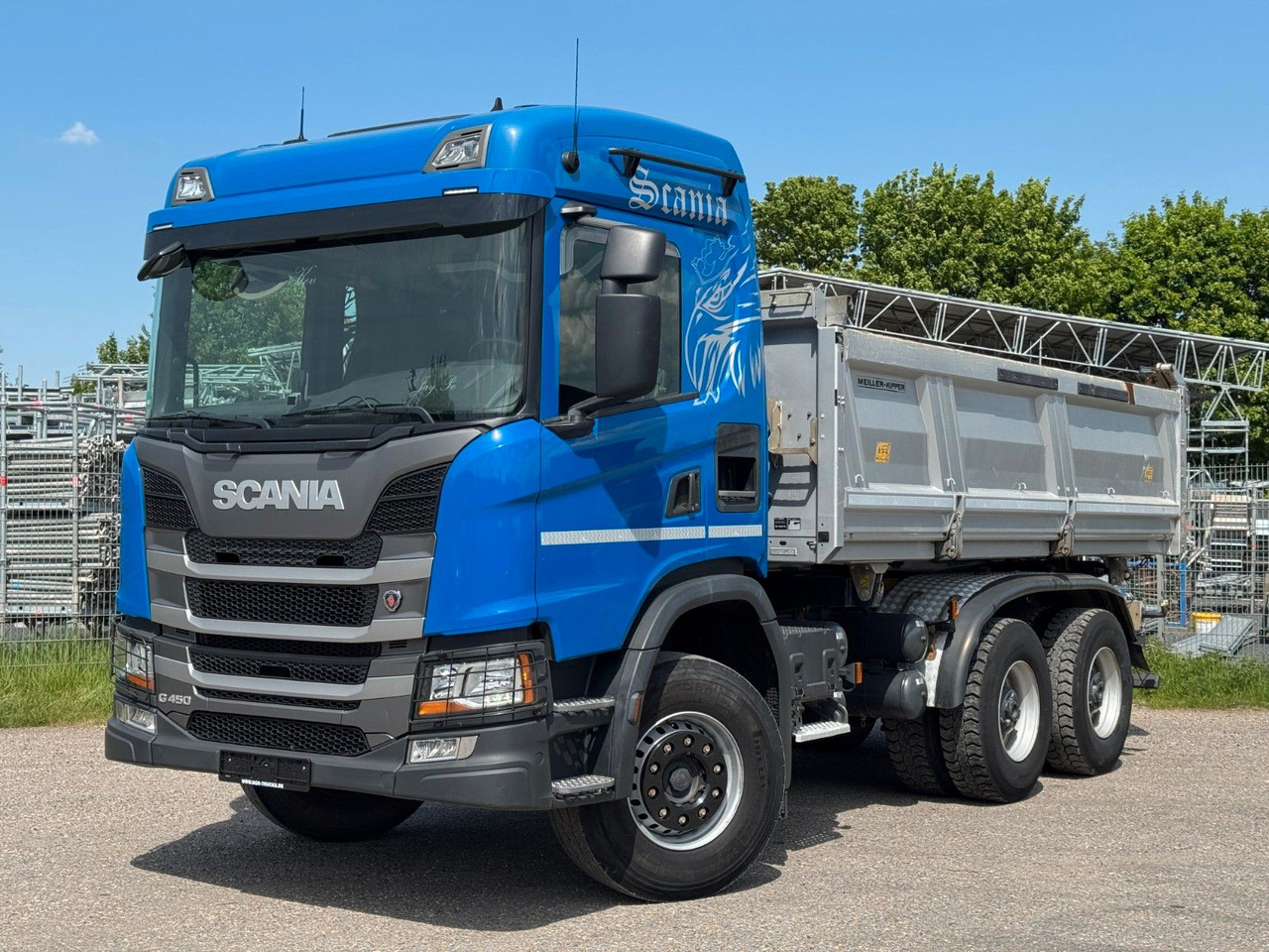 Scania G450 Meiller 3S. Kipper mit Bordmatik Top Zust. - Самосвал: фото 5 Scania G450 Meiller 3S. Kipper mit Bordmatik Top Zust. - Самосвал: фото 5