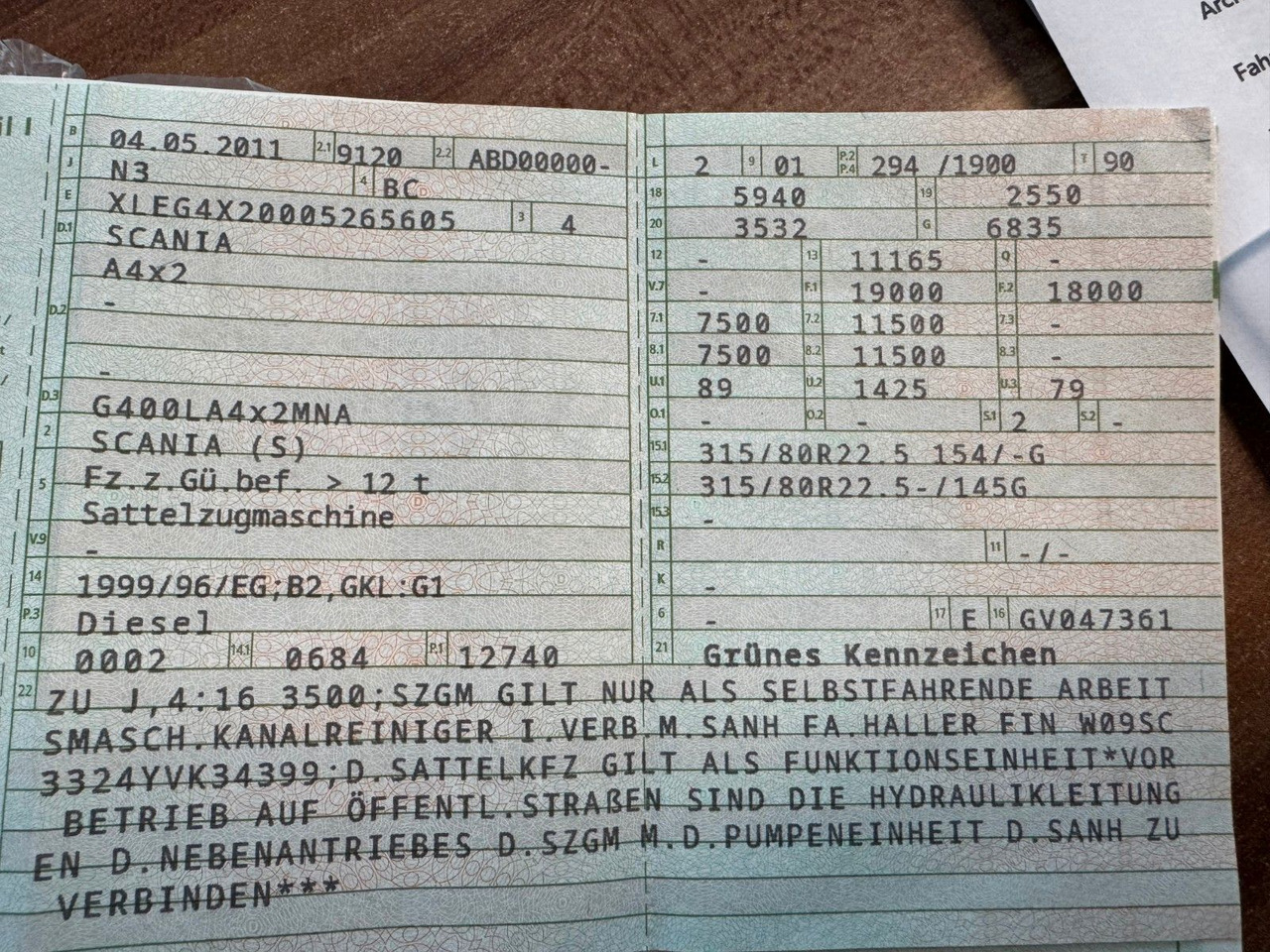 Scania G 400 Retarder & Kipphydraulik - Тягач: фото 2 Scania G 400 Retarder & Kipphydraulik - Тягач: фото 2