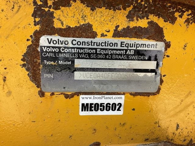 Volvo A40F - Сочленённый самосвал: фото 5 Volvo A40F - Сочленённый самосвал: фото 5