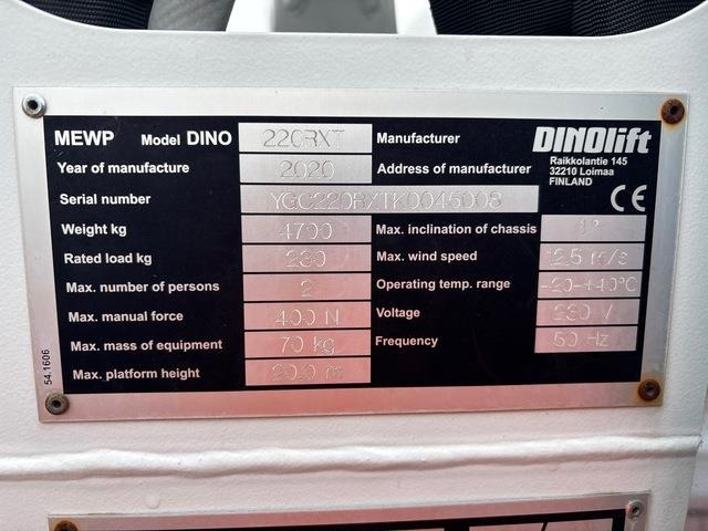 Dino 220RXT - Коленчатый подъемник: фото 5 Dino 220RXT - Коленчатый подъемник: фото 5