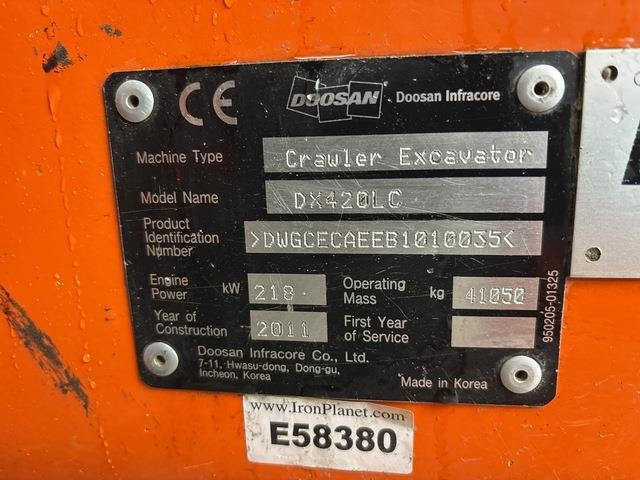 Doosan DX420LC - Гусеничный экскаватор: фото 5 Doosan DX420LC - Гусеничный экскаватор: фото 5