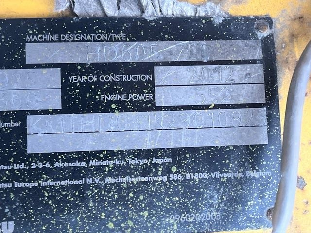 Komatsu HD605-7EO - Карьерный самосвал: фото 5 Komatsu HD605-7EO - Карьерный самосвал: фото 5