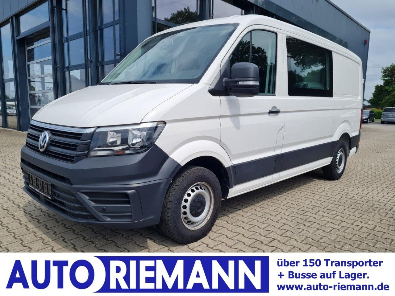 Цельнометаллический фургон, Грузопассажирский фургон Volkswagen Crafter 35 Kasten Plus Doka mixto TDI L2H2 AHK: фото 1