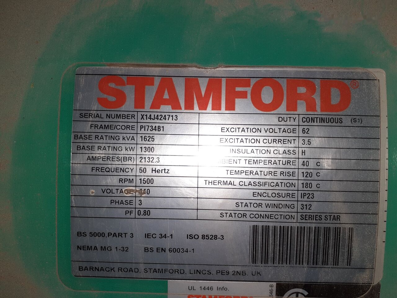 Новый Электрогенератор MAN Agregat Prądotwórczy Generator Stamford MAN DIESEL 640 kw 800: фото 44