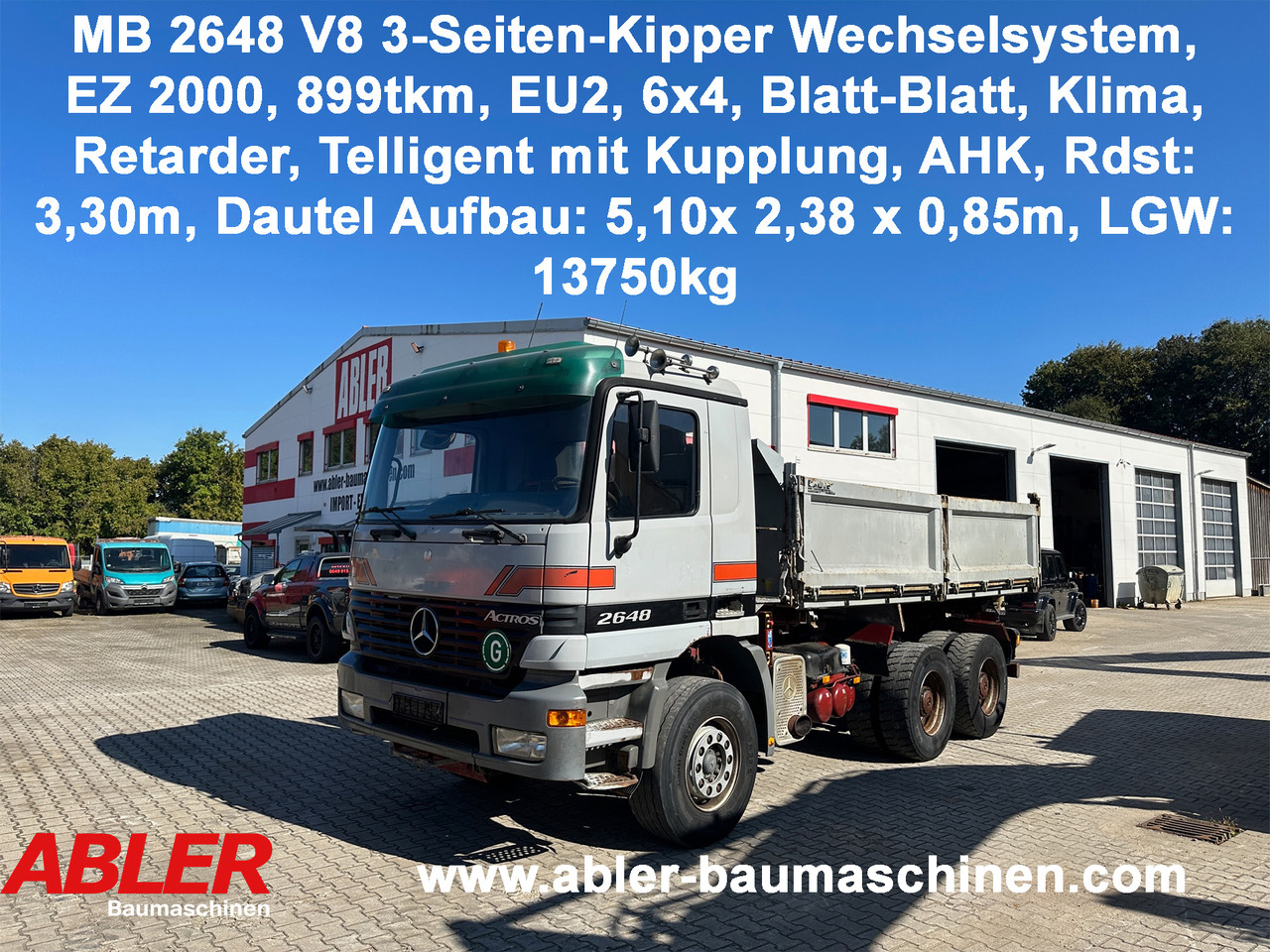 Mercedes-Benz 2648 3-Seiten-Kipper Wechselsystem V8 - Самосвал: фото 1 Mercedes-Benz 2648 3-Seiten-Kipper Wechselsystem V8 - Самосвал: фото 1