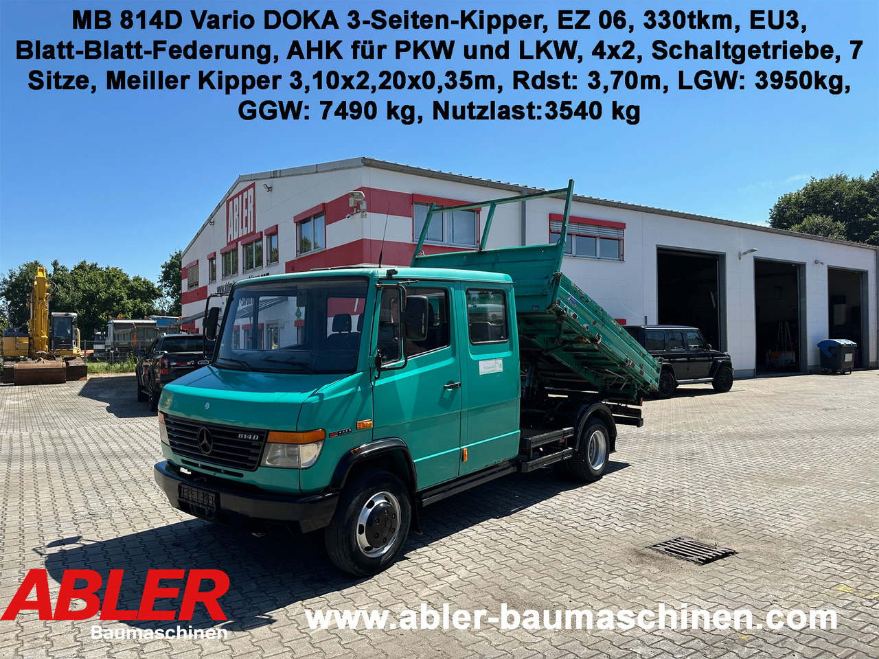 Mercedes-Benz 814 D Vario DOKA 3-Seiten-Kipper Meiller - Самосвал: фото 1 Mercedes-Benz 814 D Vario DOKA 3-Seiten-Kipper Meiller - Самосвал: фото 1