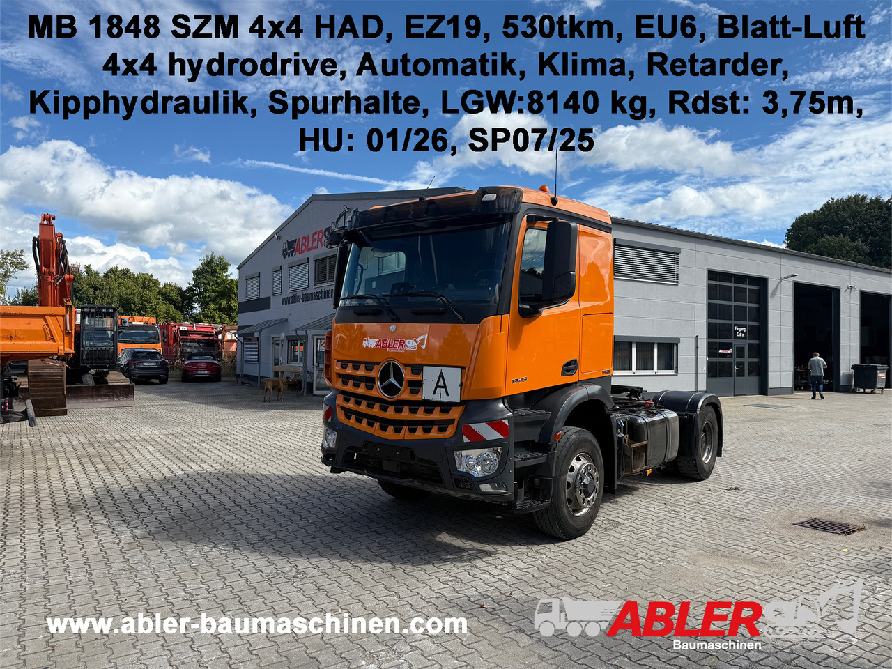 Mercedes-Benz 1848 Arocs SZM 4x4 HAD Kipphydr. Retarder - Тягач: фото 1 Mercedes-Benz 1848 Arocs SZM 4x4 HAD Kipphydr. Retarder - Тягач: фото 1