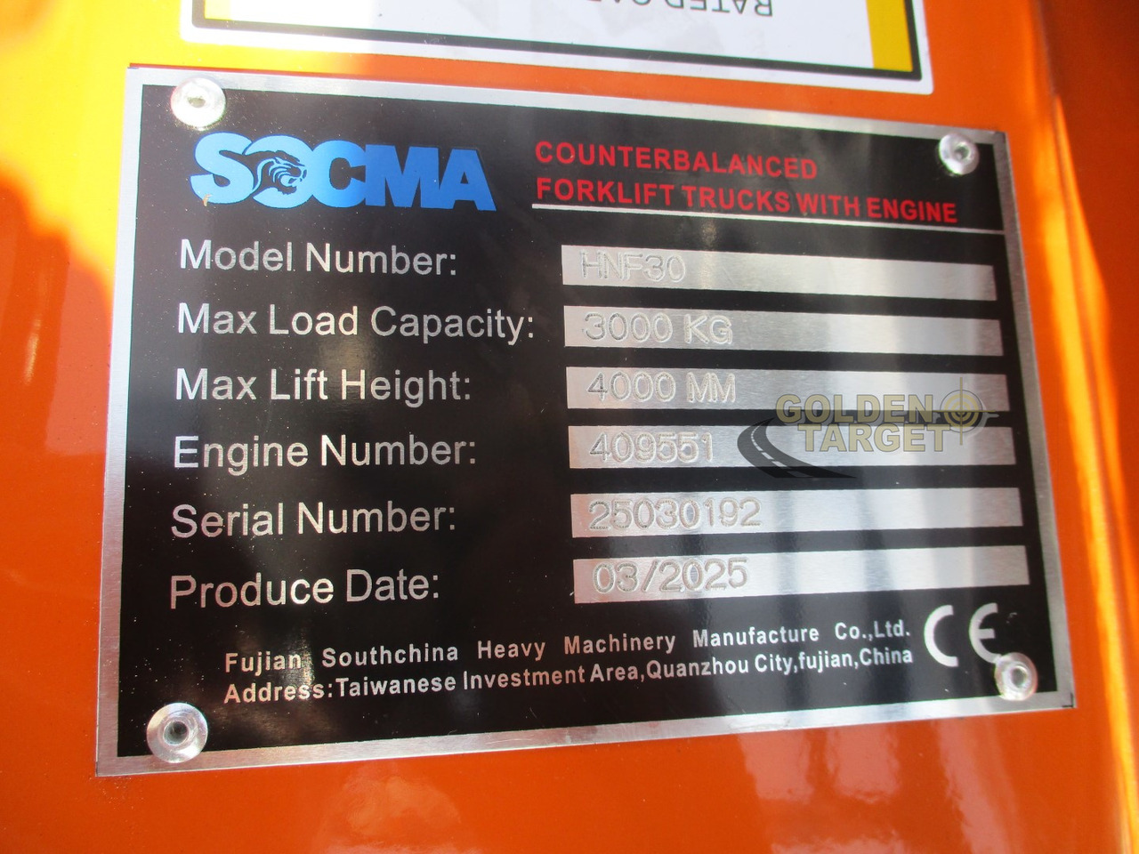 Новый Дизельный погрузчик SOCMA HNF-30 Forklift: фото 7