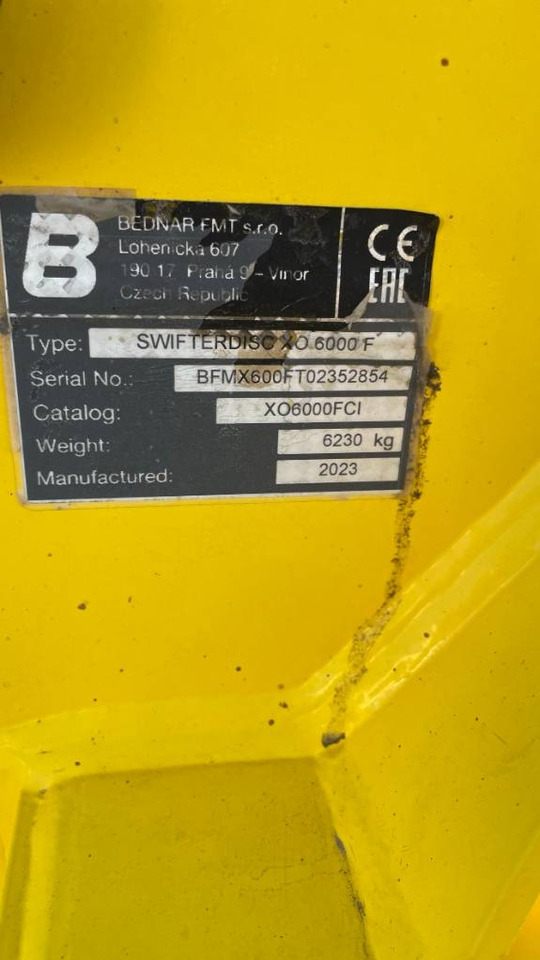 Bednar Swifterdisc XO 6000 F - Дисковая борона: фото 2 Bednar Swifterdisc XO 6000 F - Дисковая борона: фото 2