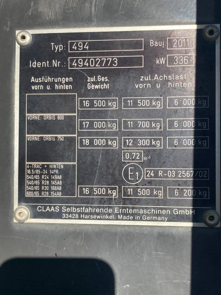 Кормоуборочный комбайн Claas Jaguar 940 Allrad: фото 13