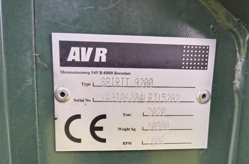 Картофелеуборочный комбайн AVR Spirit 9200CR: фото 15 Картофелеуборочный комбайн AVR Spirit 9200CR: фото 15