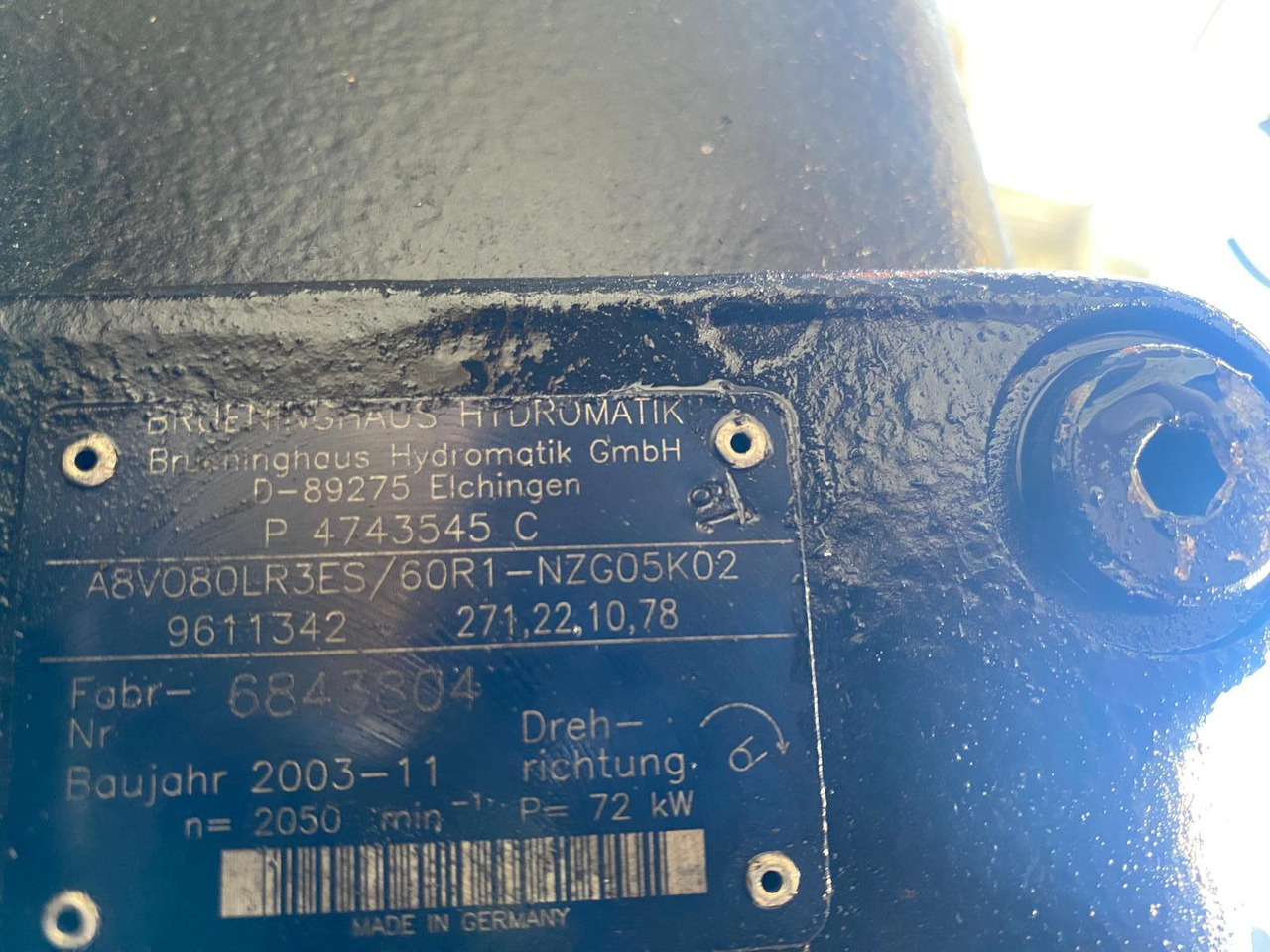 Hydromatik A8V080 aus Case 888P - Гидравлический насос для Строительной техники: фото 4 Hydromatik A8V080 aus Case 888P - Гидравлический насос для Строительной техники: фото 4