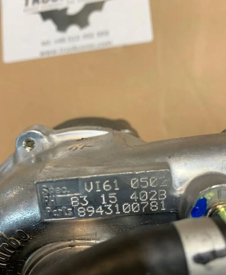 Nowa Turbosprężarka VI61 8943100781 Isuzu / Opel 1.5 TD 67 KM Co 8943100781  for car - Турбина для Легковых автомобилей: фото 3 Nowa Turbosprężarka VI61 8943100781 Isuzu / Opel 1.5 TD 67 KM Co 8943100781  for car - Турбина для Легковых автомобилей: фото 3