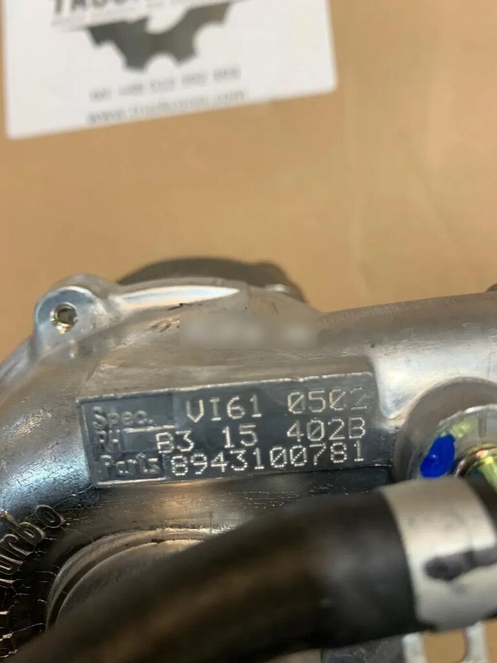 Opel Nowa Turbosprężarka VI61 8943100781 Isuzu / 1.5 TD 67 KM Corsa, 8943100781  for Opel car - Турбина для Легковых автомобилей: фото 4 Opel Nowa Turbosprężarka VI61 8943100781 Isuzu / 1.5 TD 67 KM Corsa, 8943100781  for Opel car - Турбина для Легковых автомобилей: фото 4