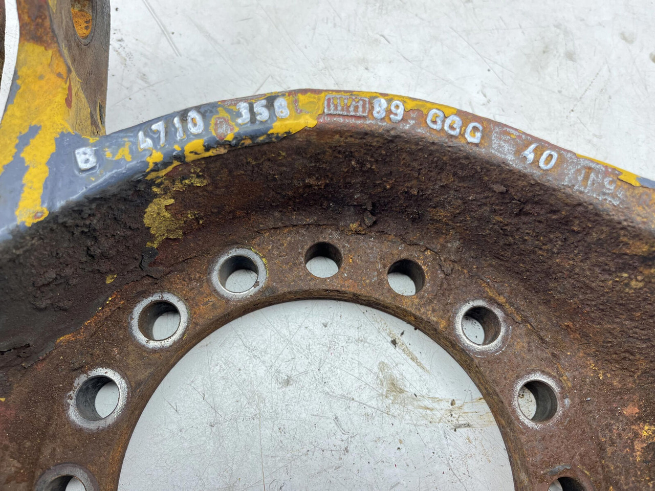 Поворотный кулак для Мобильных кранов FAUN RTF 50 Steering knuckle 16 holes right: фото 10