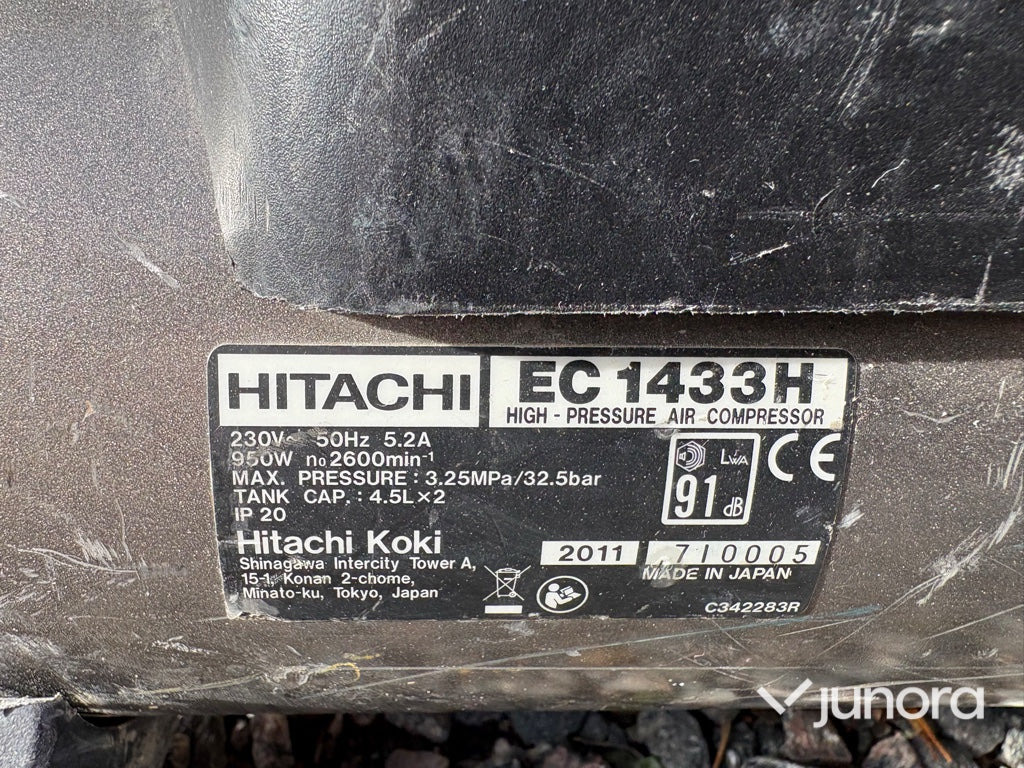 Högtryckskompressor - Hitachi EC 1433H - Воздушный компрессор: фото 5 Högtryckskompressor - Hitachi EC 1433H - Воздушный компрессор: фото 5