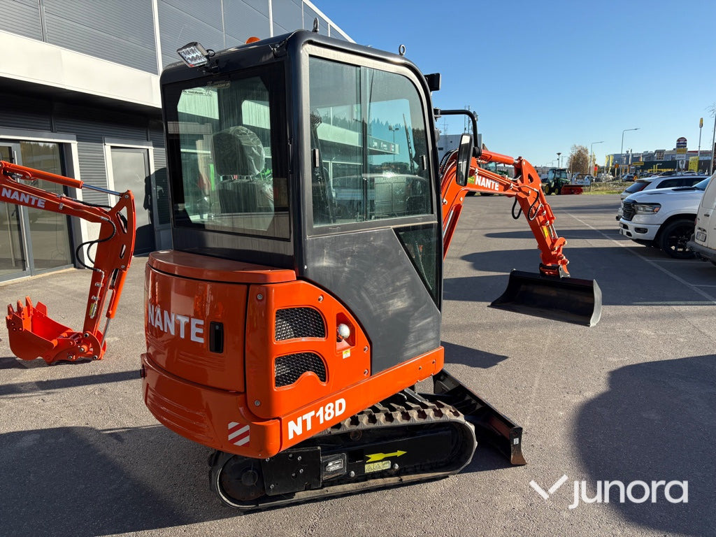 Minigrävare - Nante NT-18D, 1.8 ton, med hytt - Мини-экскаватор: фото 3 Minigrävare - Nante NT-18D, 1.8 ton, med hytt - Мини-экскаватор: фото 3