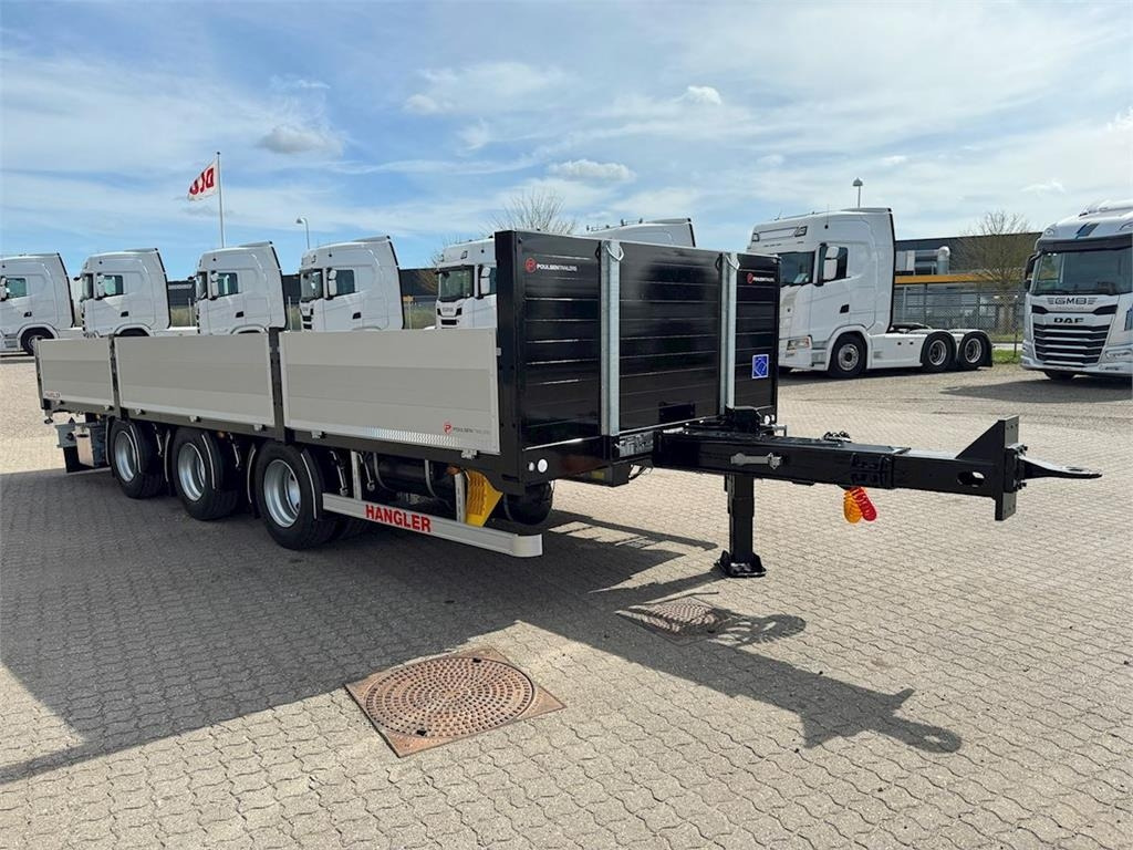 Hangler 3-aks kærre alu-sider + alu-ramper - Прицеп бортовой/ Платформа: фото 1 Hangler 3-aks kærre alu-sider + alu-ramper - Прицеп бортовой/ Платформа: фото 1