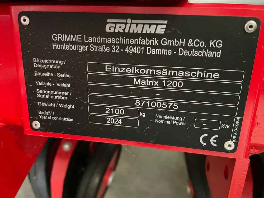 Grimme MATRIX 1200 - Сеялка: фото 2 Grimme MATRIX 1200 - Сеялка: фото 2