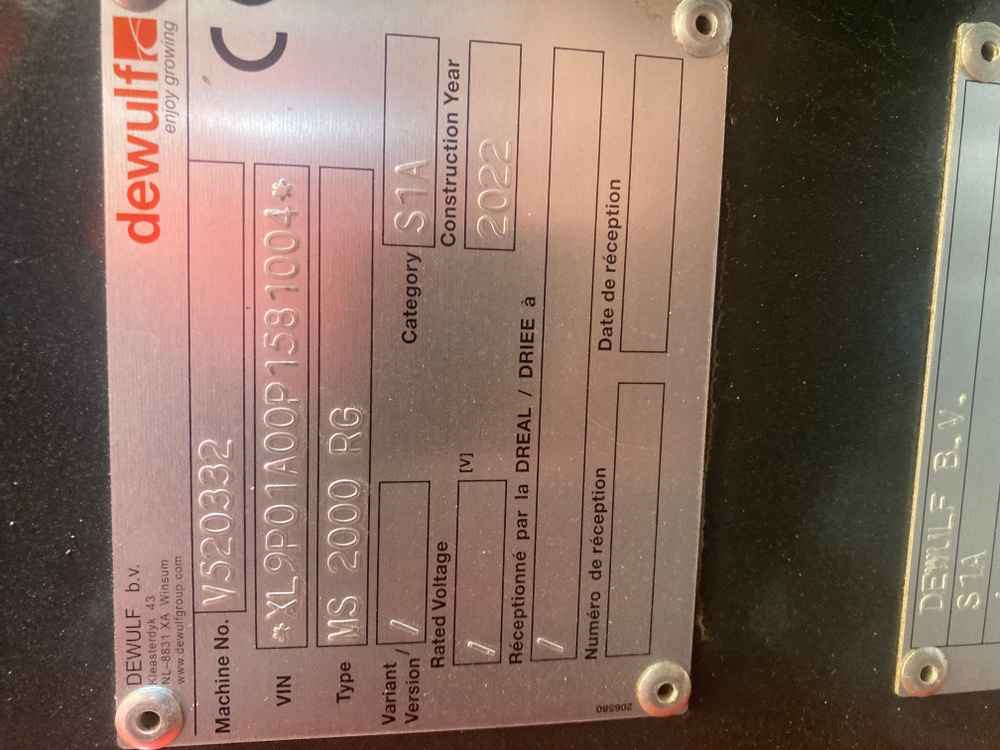 Dewulf Dewulf MS 2000, B.V S1A, 2 Row Potato Belt Planter - Комбайн: фото 3 Dewulf Dewulf MS 2000, B.V S1A, 2 Row Potato Belt Planter - Комбайн: фото 3