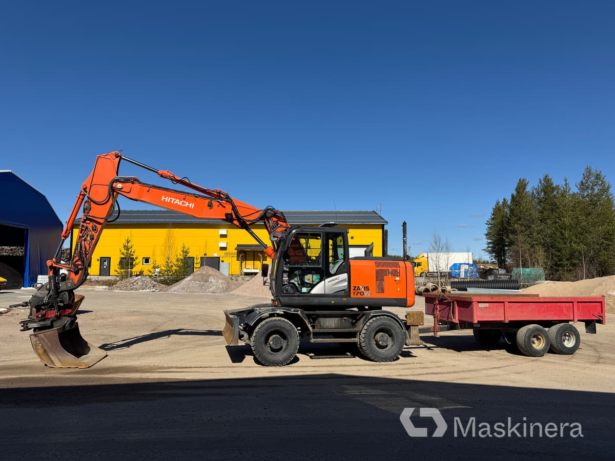 Hitachi ZX170W-5B Hjulgrävare Hitachi ZX170W med vagn - Гусеничный экскаватор: фото 2 Hitachi ZX170W-5B Hjulgrävare Hitachi ZX170W med vagn - Гусеничный экскаватор: фото 2