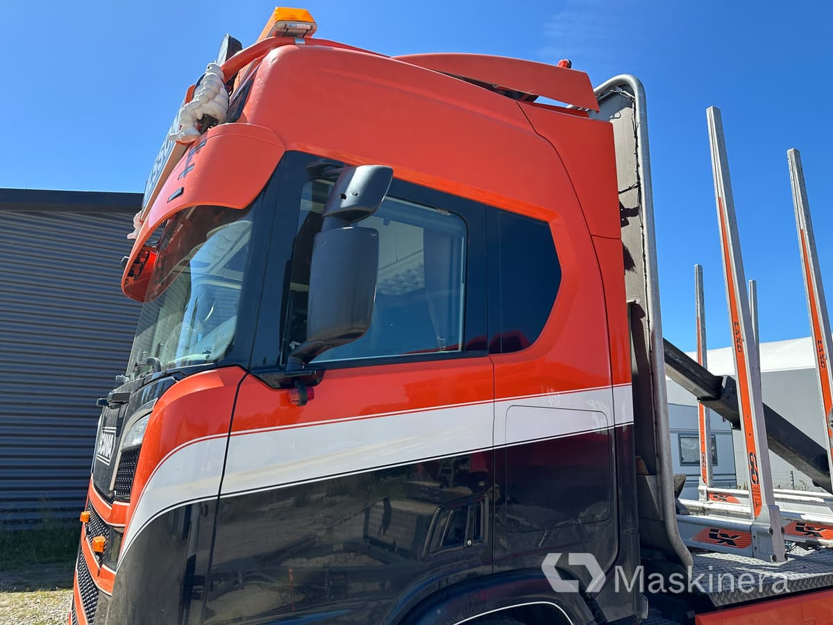Лесовоз Timmerbil Scania R650B 6X4 NB + Släp: фото 34