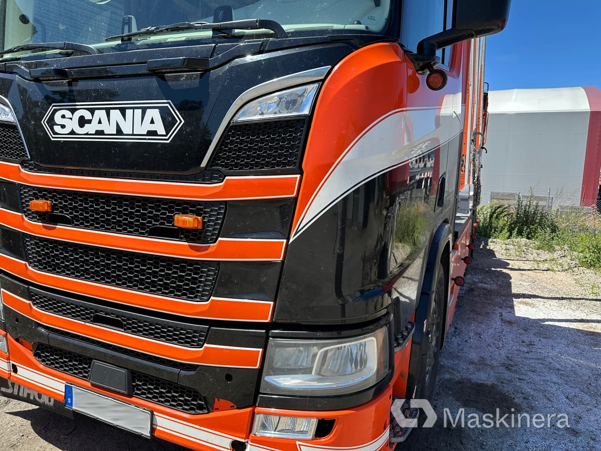 Лесовоз Timmerbil Scania R650B 6X4 NB + Släp: фото 36