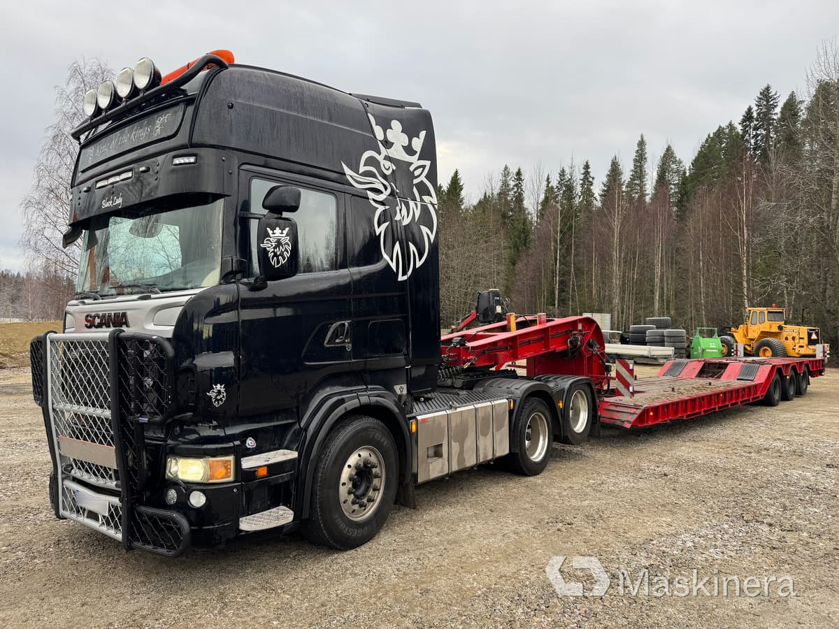 Scania R 620, Hafo H35 Plsbo Lastbil Scania R 620 med maskintrailer - Тягач, Полуприцеп-автовоз: фото 1 Scania R 620, Hafo H35 Plsbo Lastbil Scania R 620 med maskintrailer - Тягач, Полуприцеп-автовоз: фото 1