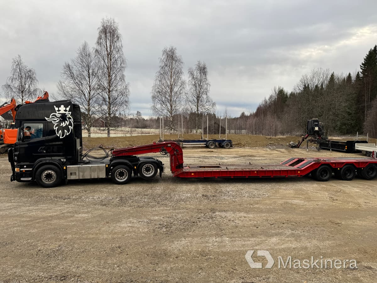 Scania R 620, Hafo H35 Plsbo Lastbil Scania R 620 med maskintrailer - Тягач, Полуприцеп-автовоз: фото 2 Scania R 620, Hafo H35 Plsbo Lastbil Scania R 620 med maskintrailer - Тягач, Полуприцеп-автовоз: фото 2