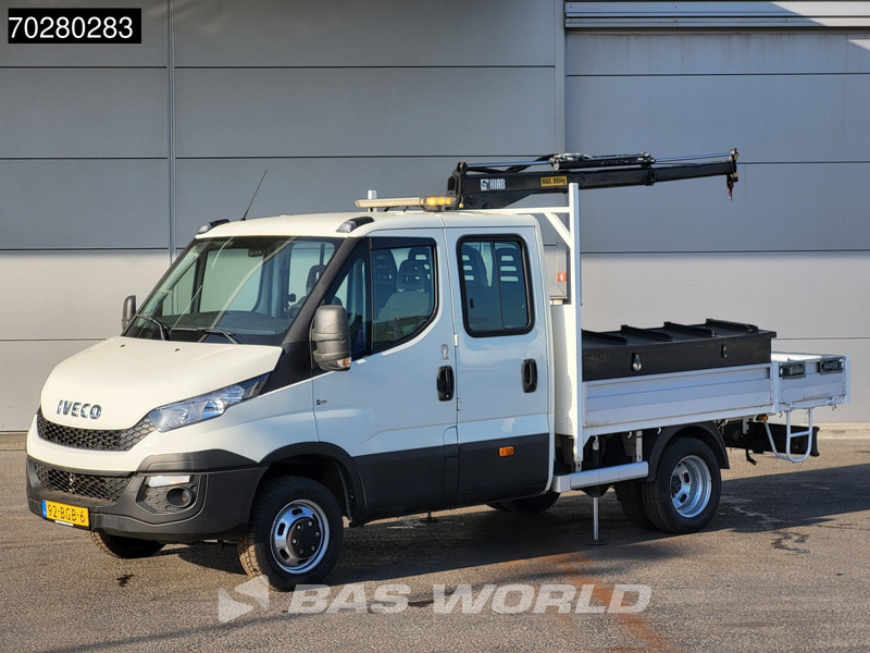 Iveco Daily 50C17 3,0L Automaat 170PK HIAB 017T-2 DC Open laadbak Dubbellucht Airco Euro6 Pickup Crane Kraanwagen Kranwagen Pritsche Airco D - Малотоннажный бортовой грузовик: фото 1 Iveco Daily 50C17 3,0L Automaat 170PK HIAB 017T-2 DC Open laadbak Dubbellucht Airco Euro6 Pickup Crane Kraanwagen Kranwagen Pritsche Airco D - Малотоннажный бортовой грузовик: фото 1
