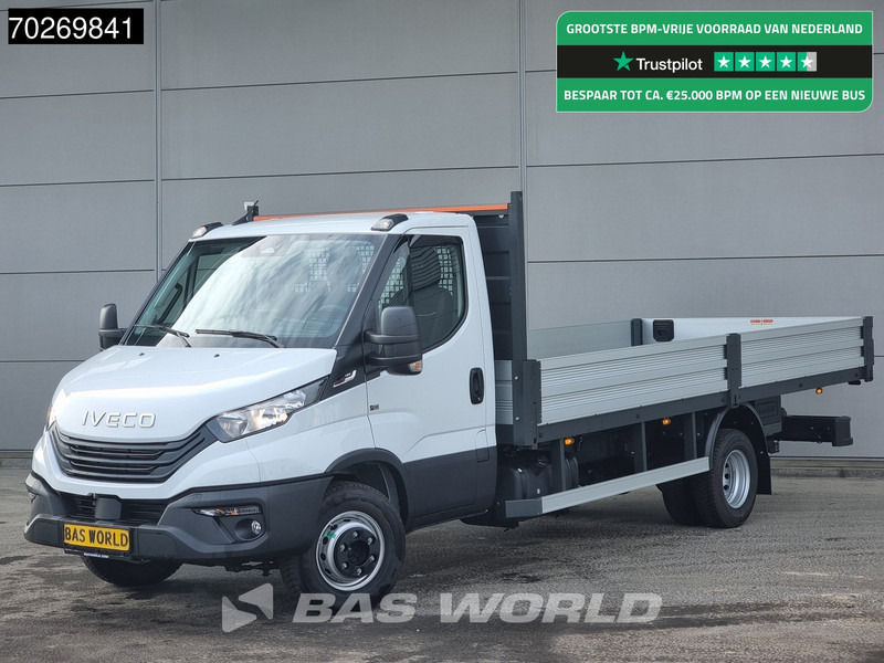 Новый Малотоннажный бортовой грузовик Iveco Daily 70C18 3.0L Automaat 525cm Open laadbak Trekhaak ACC Navi Airco Pickup Pritsche Airco Trekhaak: фото 1