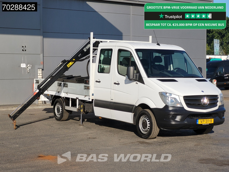 Mercedes-Benz Sprinter 310 CDI Kraanwagen Automaat HIAB 017T-2 Navi Airco Kraan Crane Kranwagen Pickup Pritsche Airco - Малотоннажный бортовой грузовик: фото 1 Mercedes-Benz Sprinter 310 CDI Kraanwagen Automaat HIAB 017T-2 Navi Airco Kraan Crane Kranwagen Pickup Pritsche Airco - Малотоннажный бортовой грузовик: фото 1