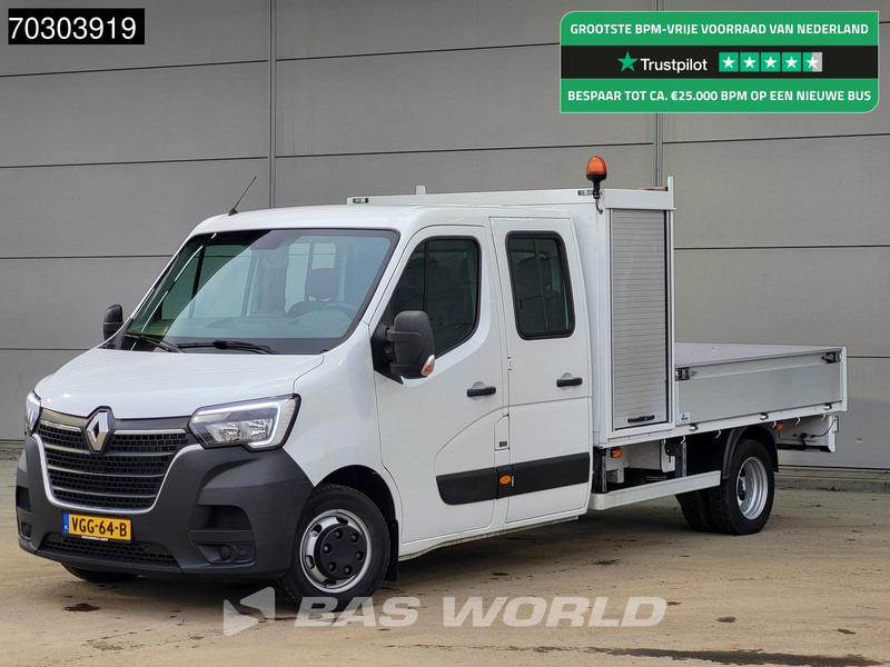 Renault Master 145PK Open Laadbak Dubbel Cabine 3,5t Trekhaak Dubbellucht LED Airco Cruise Standkachel APK 07-2026 Euro6 Pritsche Pickup Open Box Air - Малотоннажный бортовой грузовик: фото 1 Renault Master 145PK Open Laadbak Dubbel Cabine 3,5t Trekhaak Dubbellucht LED Airco Cruise Standkachel APK 07-2026 Euro6 Pritsche Pickup Open Box Air - Малотоннажный бортовой грузовик: фото 1