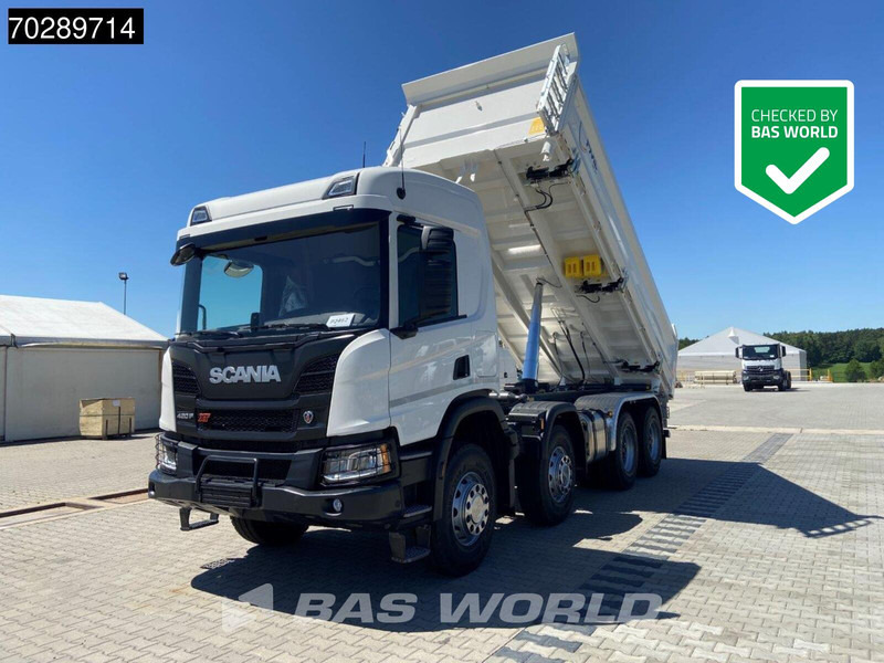 Scania P420 8X4 NEW! 13,5m3 3-way tipper Hardox450 Steel Steelsuspension Euro 6 - Самосвал: фото 1 Scania P420 8X4 NEW! 13,5m3 3-way tipper Hardox450 Steel Steelsuspension Euro 6 - Самосвал: фото 1