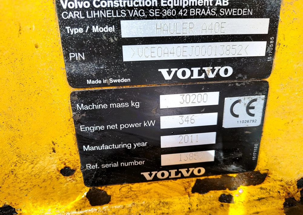 Volvo A40E - Внедорожный самосвал: фото 5 Volvo A40E - Внедорожный самосвал: фото 5