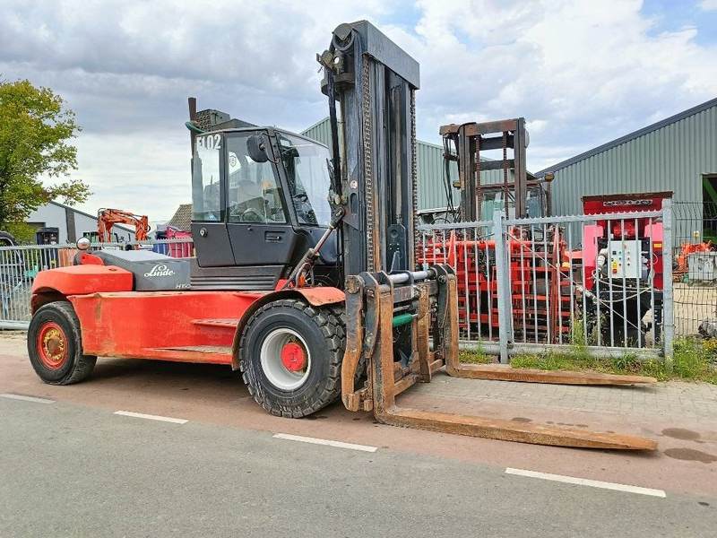 Дизельный погрузчик Linde H160 diesel 16T heftruck forklift stapler low mast: фото 8