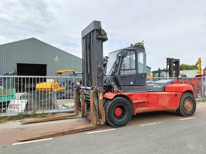 Дизельный погрузчик Linde H160 diesel 16T heftruck forklift stapler low mast: фото 13