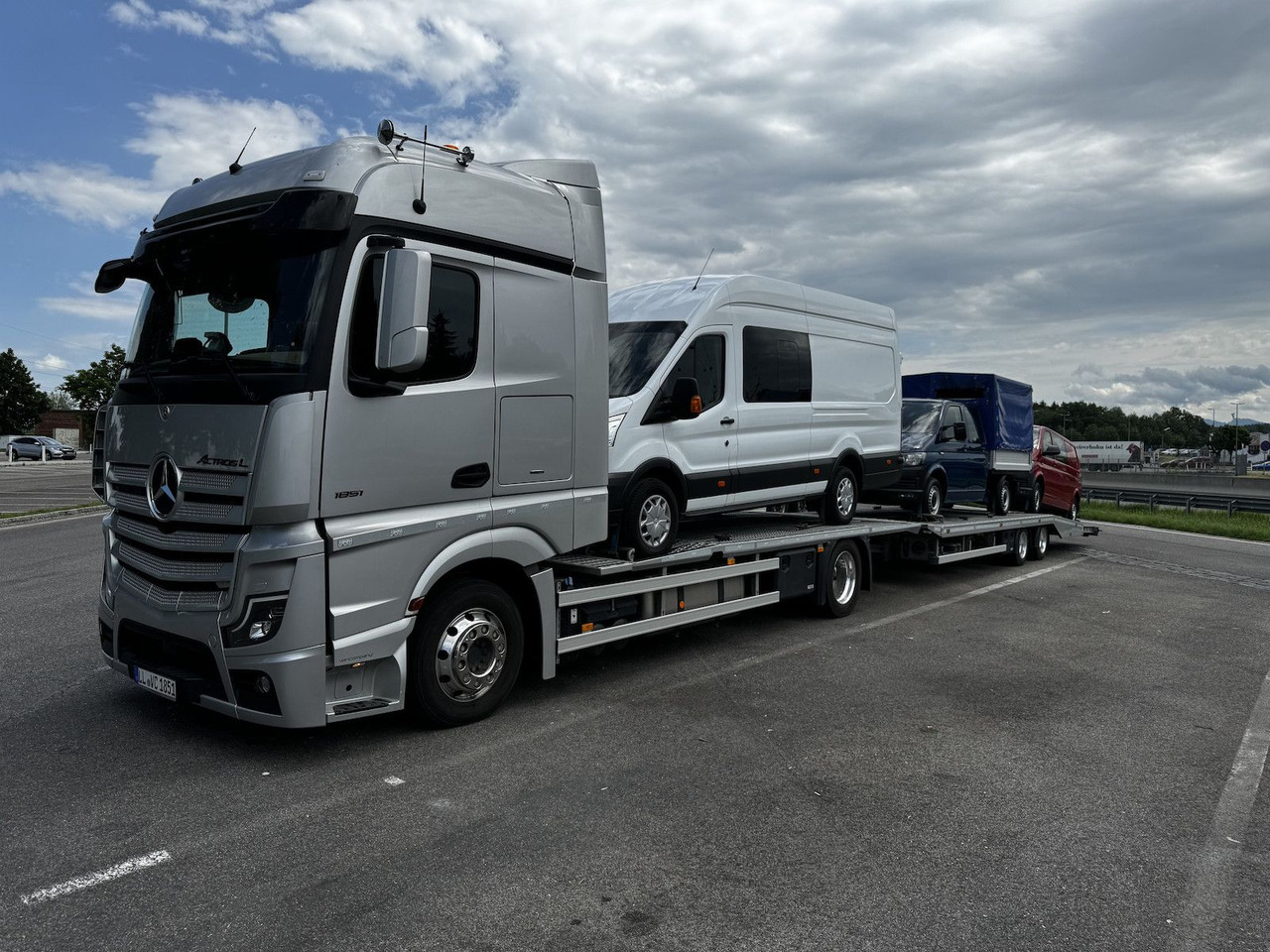 Mercedes-Benz Actros L 1851 FVG Autotransporter + Hänger - Автовоз: фото 2 Mercedes-Benz Actros L 1851 FVG Autotransporter + Hänger - Автовоз: фото 2