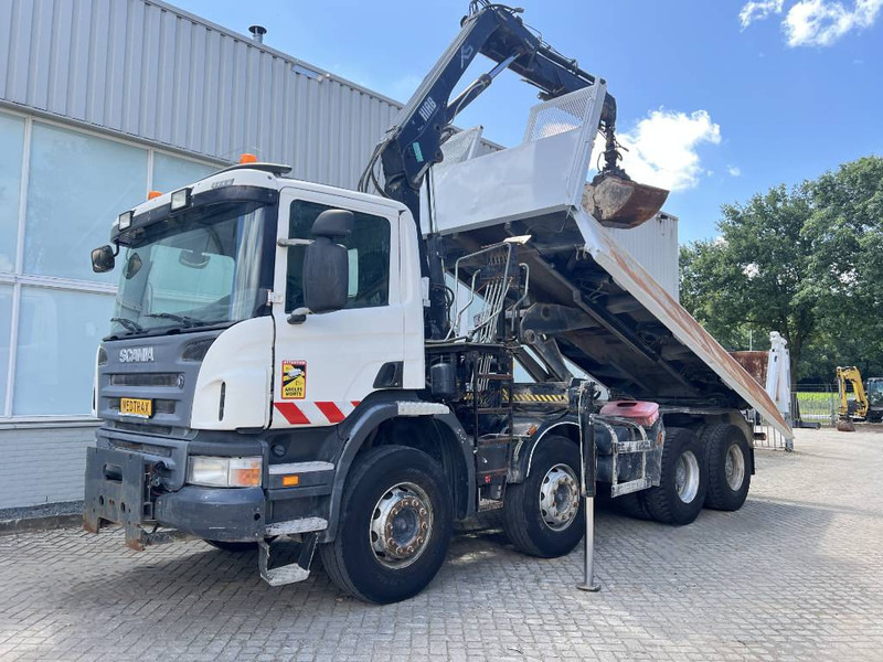 Scania P 400 8X4 KIPPER 2010 + HIAB Crane EURO 5 - Самосвал, Автоманипулятор: фото 1 Scania P 400 8X4 KIPPER 2010 + HIAB Crane EURO 5 - Самосвал, Автоманипулятор: фото 1